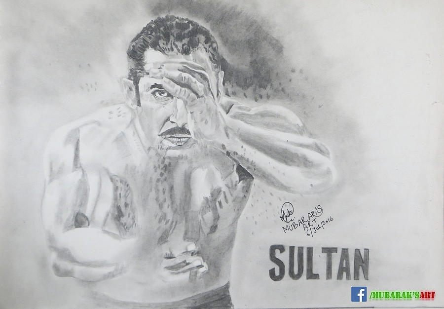 900x626 salman khan in sultan drawing - Sultan Drawing