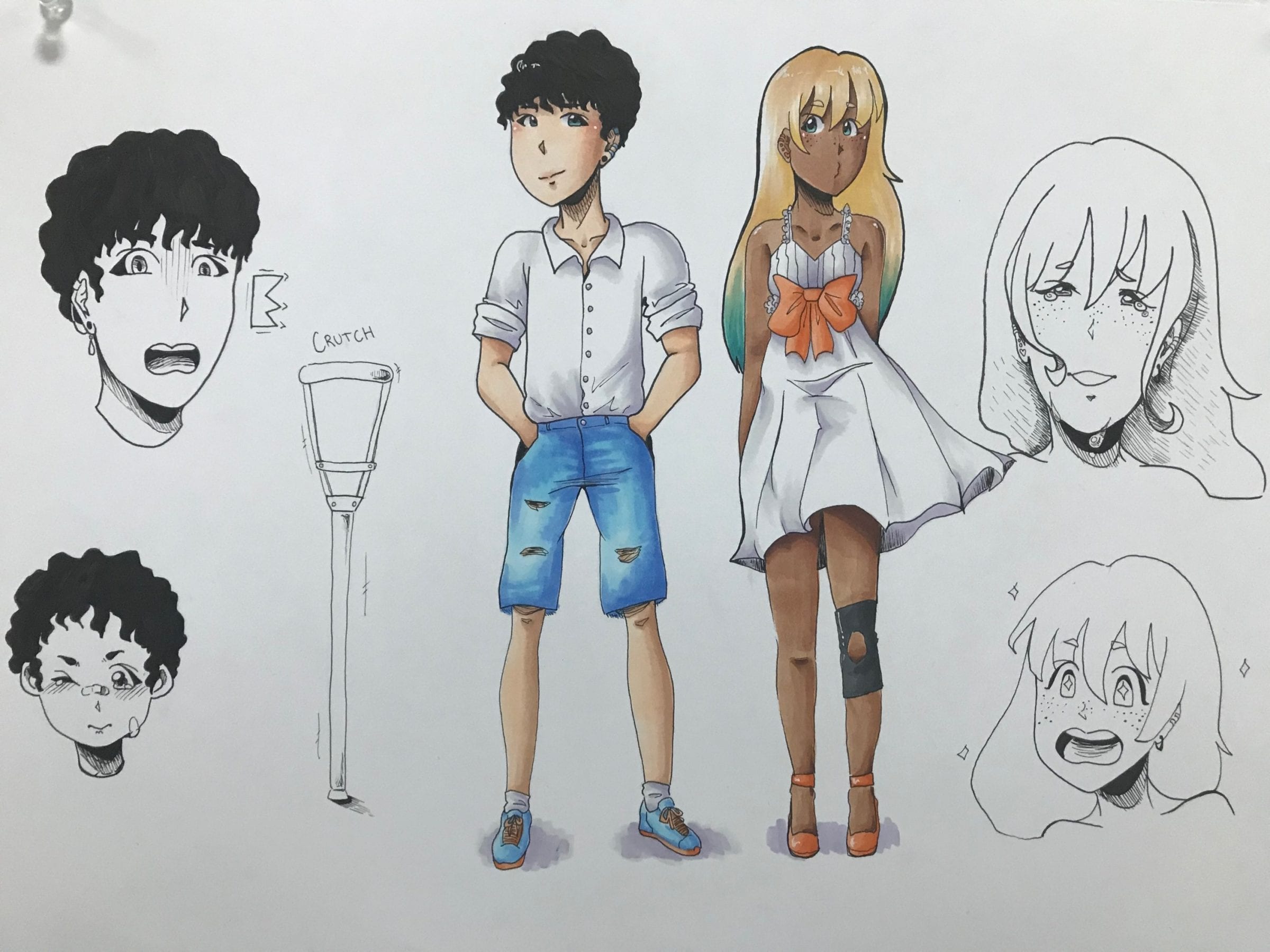 2400x1800 anime summer camp drawing james a michener art museum - Summer Camp Drawing