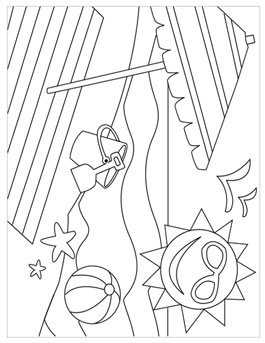 265x343 free printable summer coloring pages hallmark ideas inspiration - Summer Drawing For Kids