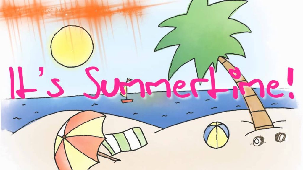 1024x576 summer season pictures for kids - Summer Drawing For Kids