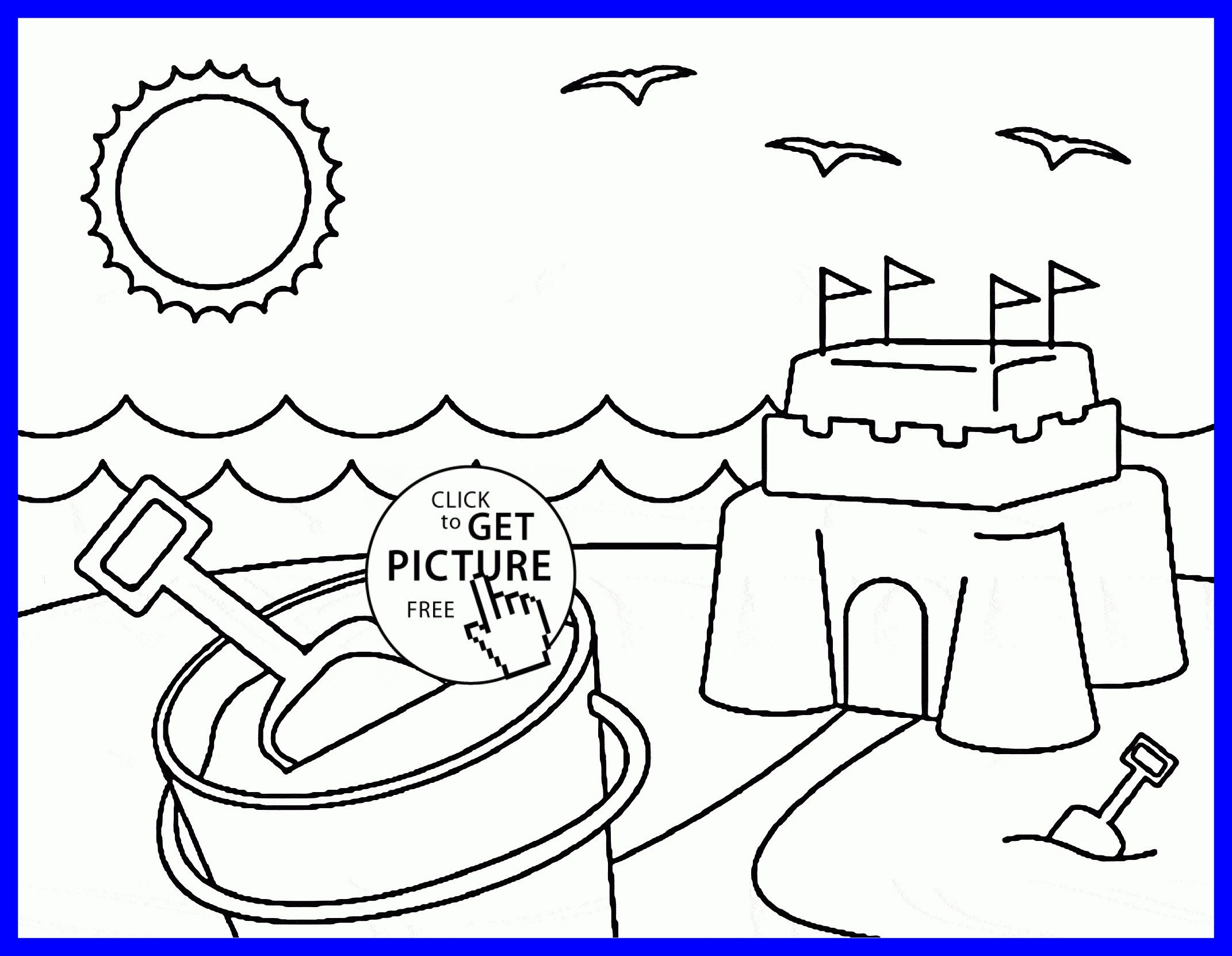 2142x1662 coloring picture of beach best fascinating summer coloring pages - Summer Drawing For Kids