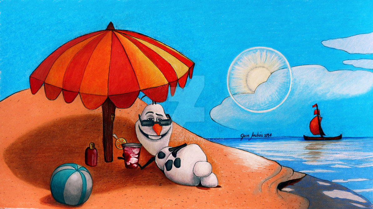 1193x669 drawing olaf in summer - Summer Drawing Images