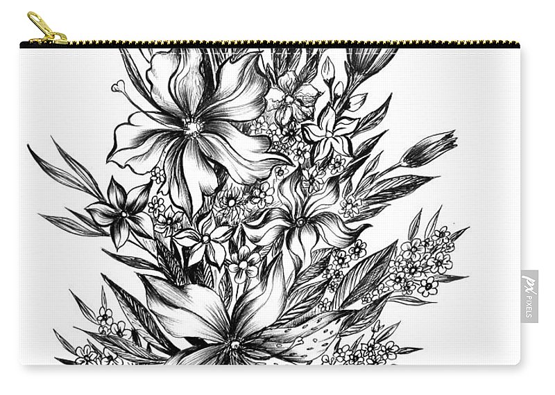 800x570 bouquet of summer flowers carry all pouch for sale - Summer Flowers Drawing