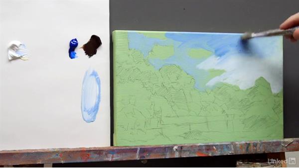 600x338 a summer scene dark tonal pattern - Summer Scene Drawing