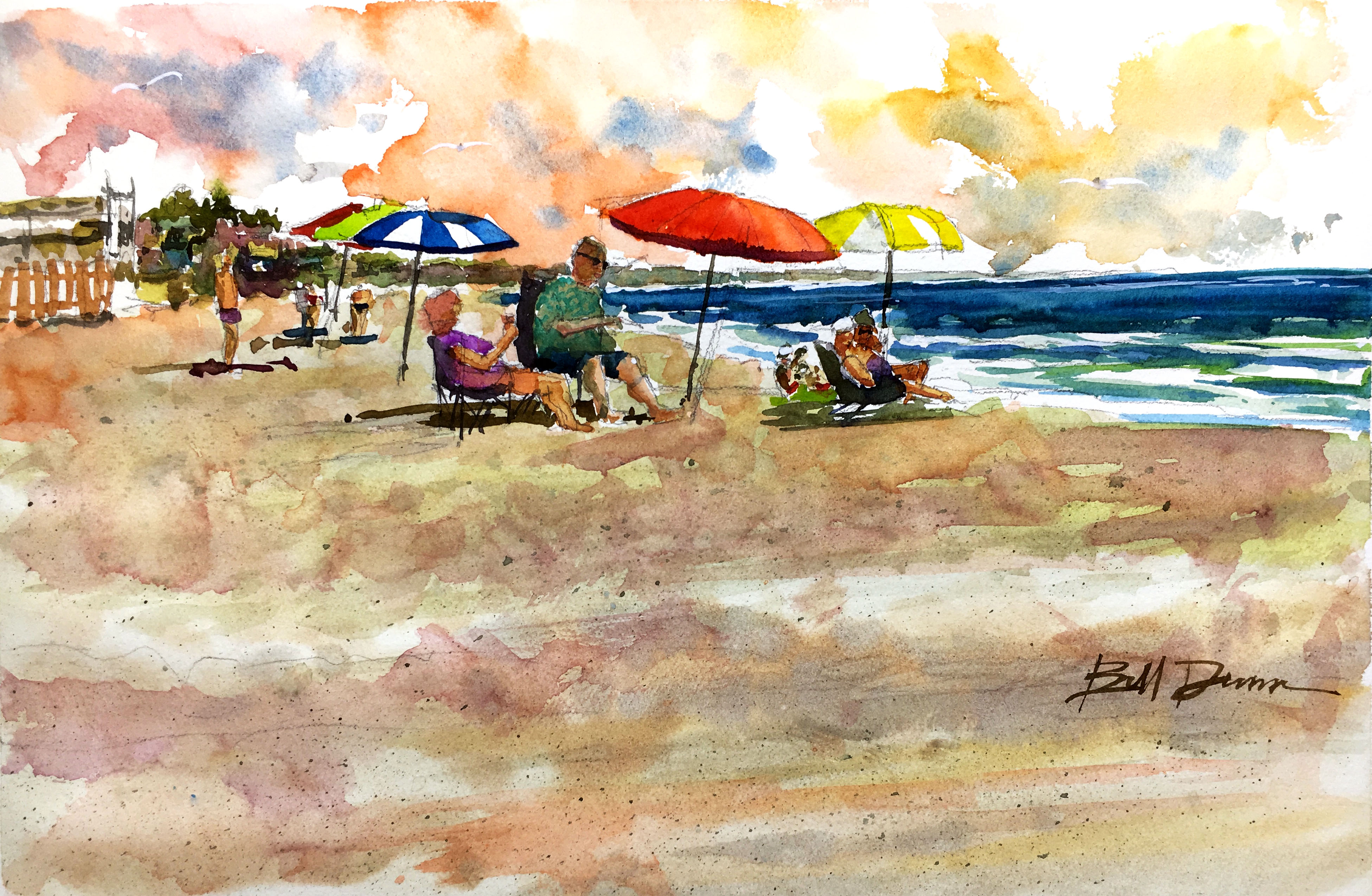 Summer Scene Drawing at PaintingValley.com | Explore collection of ...