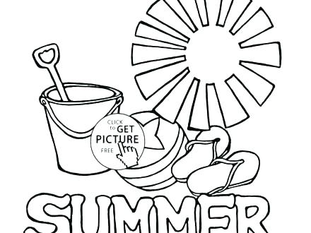 440x330 pleasant idea summer season coloring pages seasons drawing - Summer Season Drawing