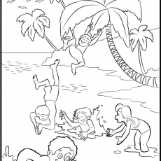 230x230 chic design coloring pages of summer season pictures for kids - Summer Season Drawing