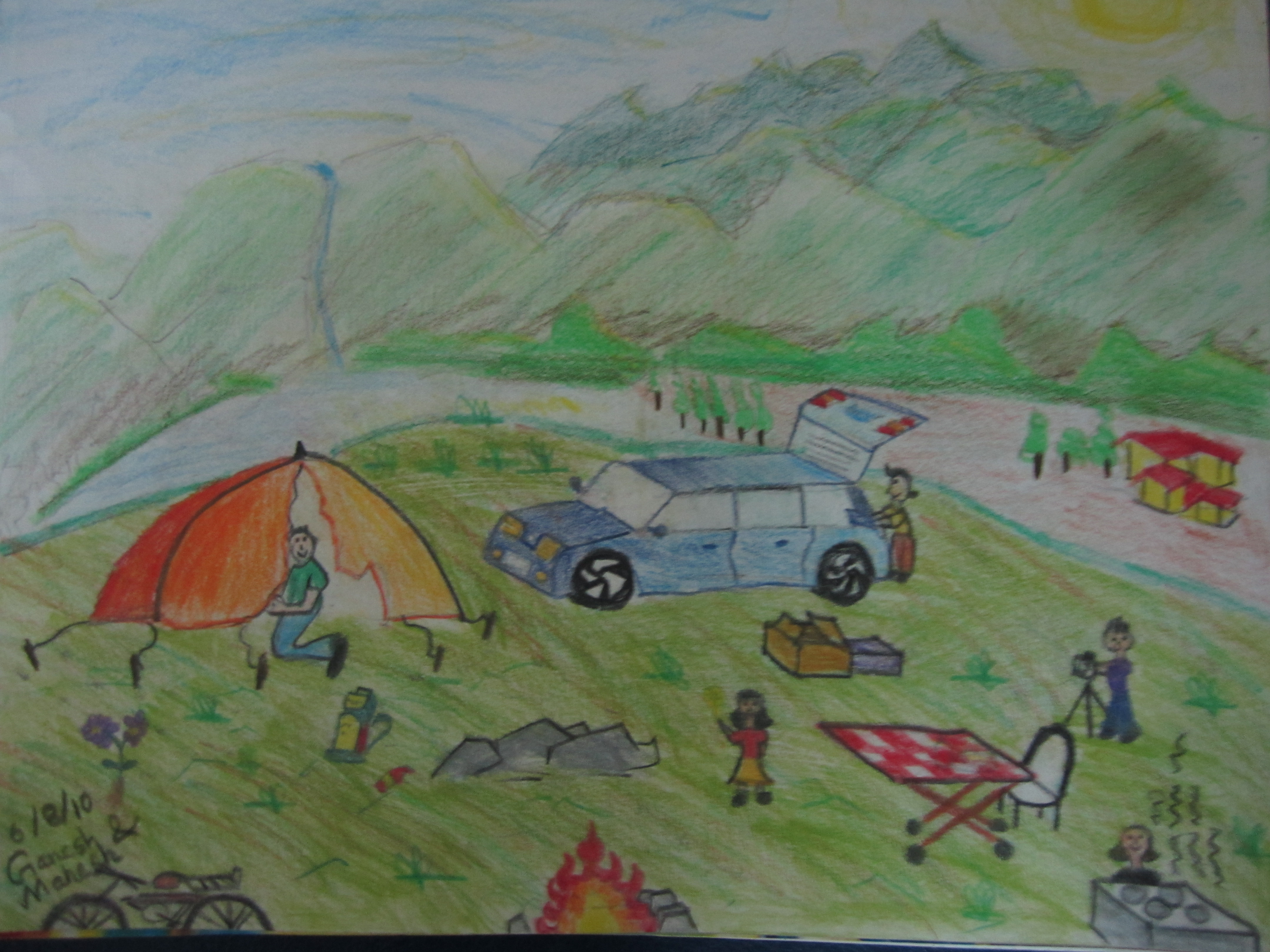 Summer Camp Drawing at Explore collection of