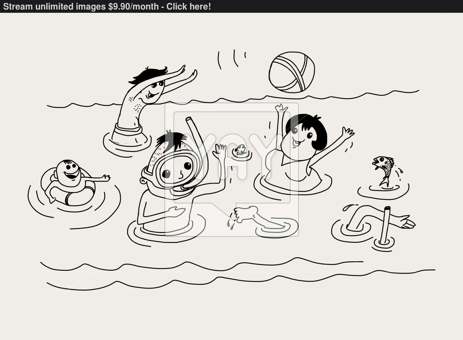 1600x1175 Summer Vacation Holiday Sea Doodle Drawing Vector - Summer Vacation Drawing