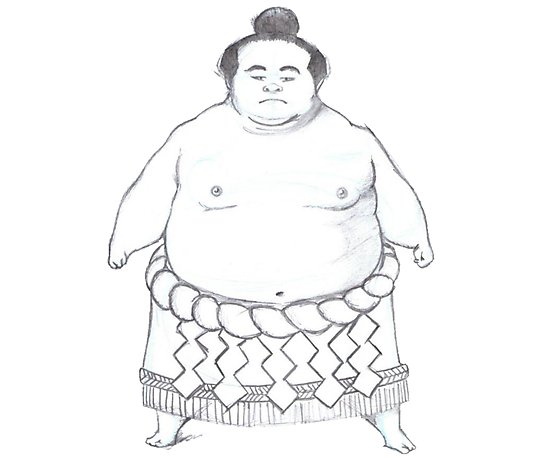 550x458 sumo drawing photographic print - Sumo Drawing