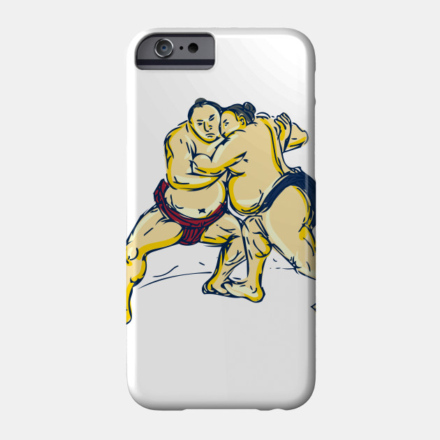 630x630 japanese sumo wrestler wrestling drawing - Sumo Wrestler Drawing