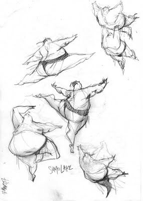 285x400 monkeyzen sketches sumo wrestler - Sumo Wrestler Drawing