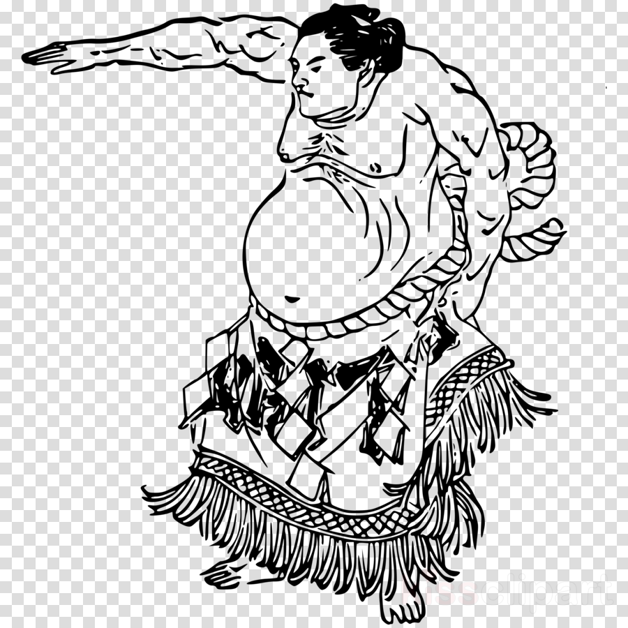 900x900 sports, clothing, woman, transparent png image clipart free download - Sumo Wrestler Drawing