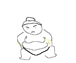300x250 wrestler drawing sumo transparent png clipart free download - Sumo Wrestler Drawing