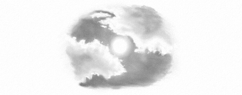 850x335 how to draw clouds and sky - Sun And Clouds Drawing