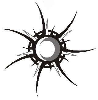320x327 Sun Clipart Tumblr Great Free Clipart, Silhouette, Coloring - Sun And Moon Drawing Tumblr