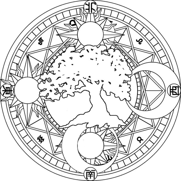 736x736 moon mandala coloring pages celestial sun and tumblr - Sun And Moon Mandala Drawing Tumblr