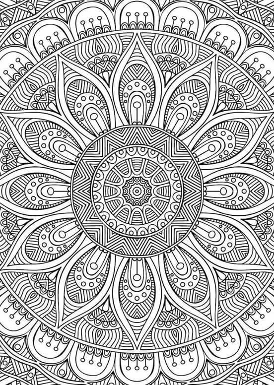 552x776 Download Mandala Coloring Pages Tumblr Getwallpapers Us - Sun And Moon Mandala Drawing Tumblr