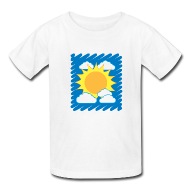 190x190 Drawn Sky Kids Drawing Sun Clouds Summer Kids' T Shirt Spreadshirt - Sun And Sky Drawing