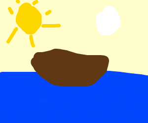 300x250 Ship On Ocean With Sun In Sky Drawing - Sun And Sky Drawing