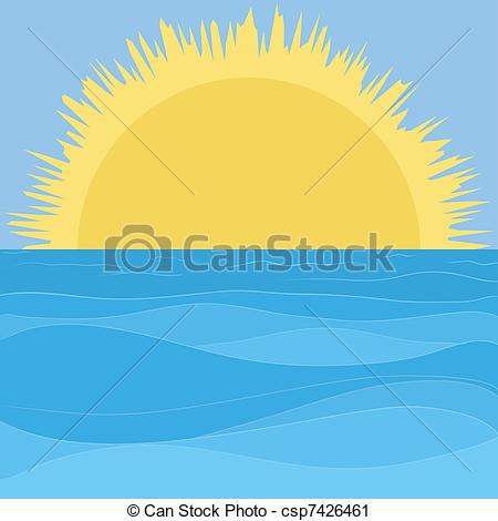 450x470 Collection Of Free Auln Clipart Sea Download On Ui Ex - Sun And Sky Drawing