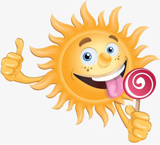 650x591 cartoon drawing of the sun eating a lollipop, cartoon clipart, sun - Sun Cartoon Drawing