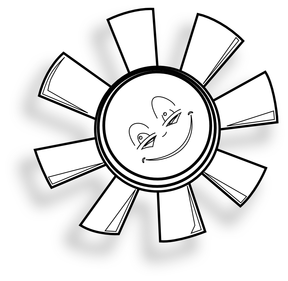999x973 Sunshine Clip Black And White Download Black And White Huge - Sun Clipart Drawing