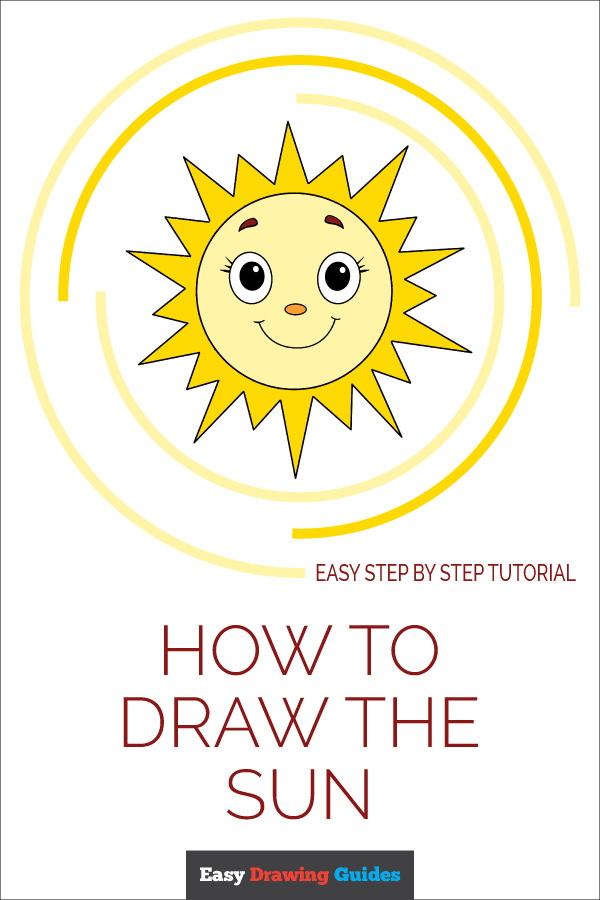 600x900 How To Draw A Smiling Sun - Sun Drawing