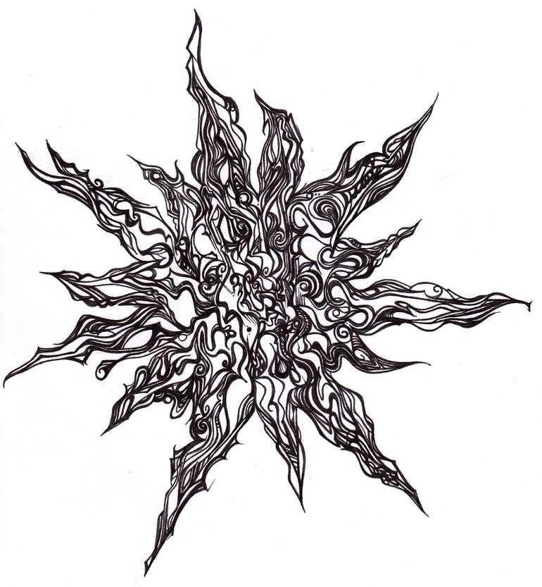 770x833 Abstract Sun Drawing - Sun Drawing