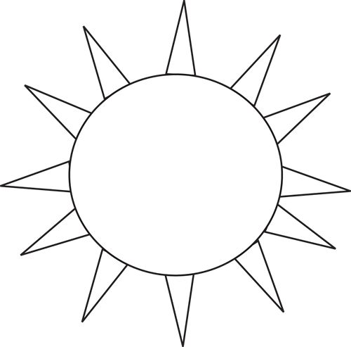 500x493 sun black and white black and white sun clipart clipartfest - Sun Drawing Black And White