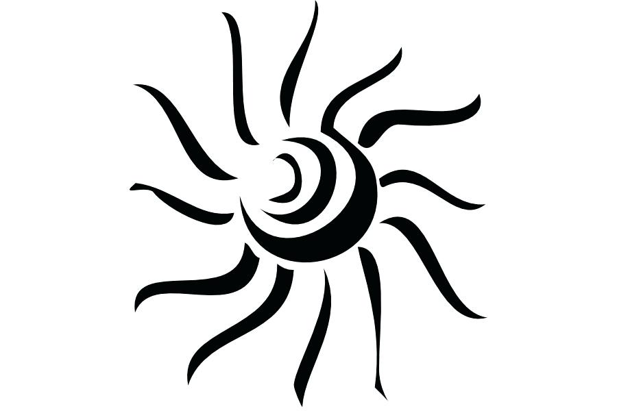 900x600 Sun With Sunglasses Clipart Black And White Great Free Clipart - Sun Drawing Clip Art