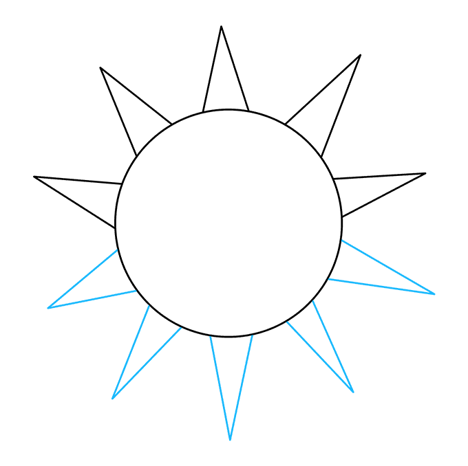 680x678 How To Draw A Smiling Sun - Sun Drawing For Kid