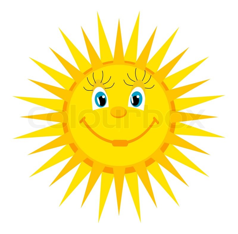 800x789 Smiling Sun Drawing Stock Vector Colourbox - Sun Drawing Images