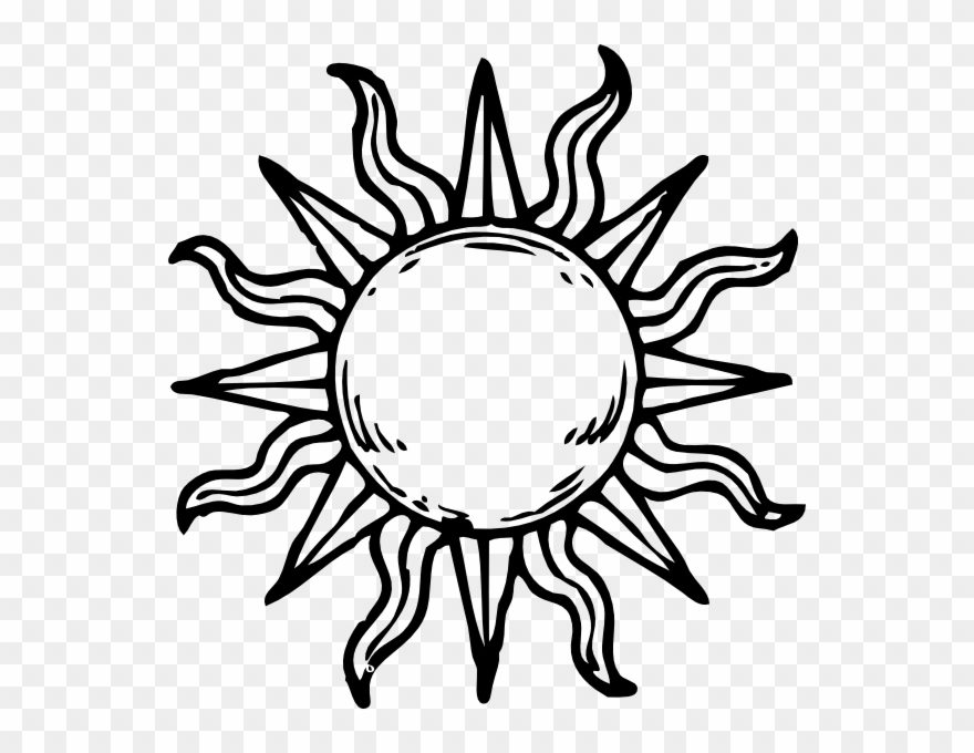 880x680 Sun Clipart Medieval - Sun Drawing Images
