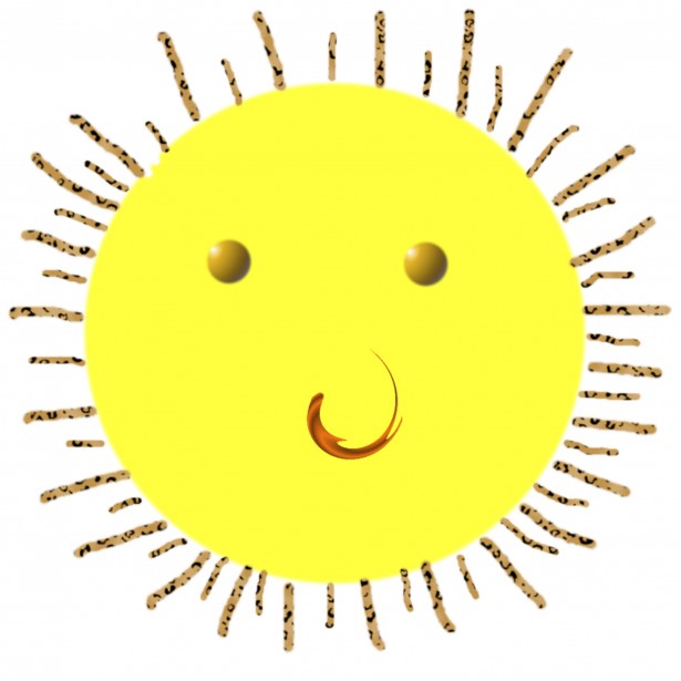 615x615 Sun Drawing Free Stock Photo - Sun Drawing Images