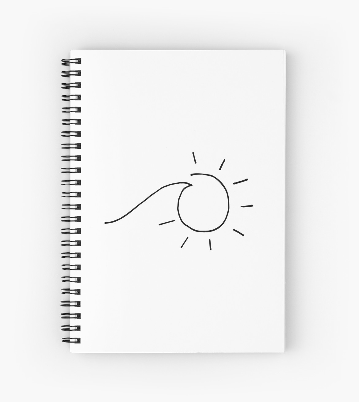 1171x1313 A Little Wave Sun Drawing Spiral Notebooks - Sun Drawing Images