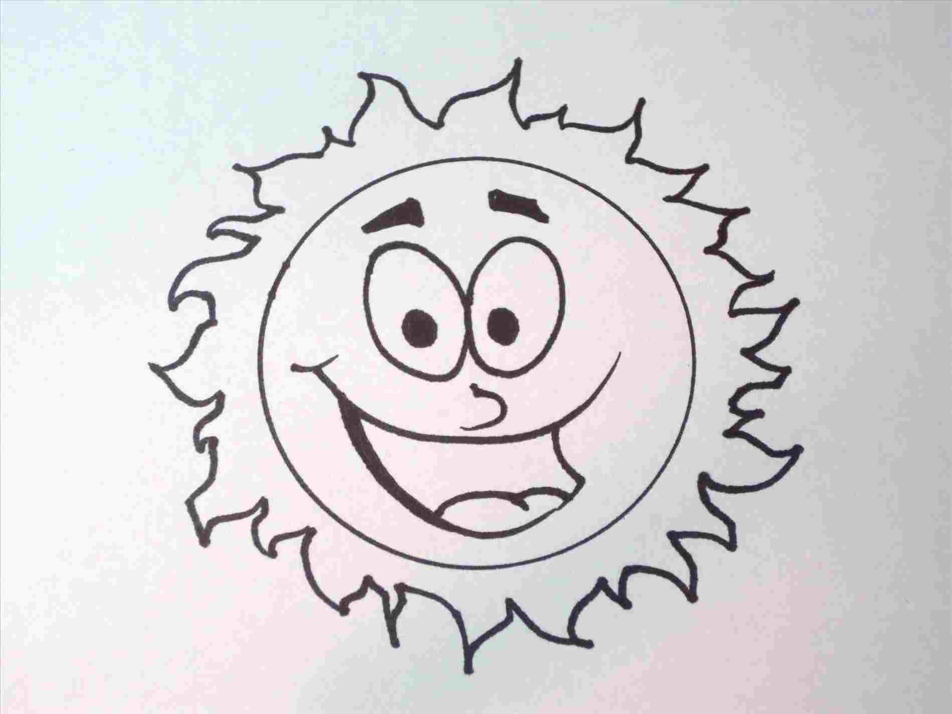 1899x1424 How Drawing The Sun To Draw A Simple Cartoon Sun - Sun Drawing Pictures