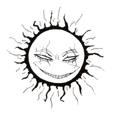 400x404 Collection Of Evil Sun Drawing Png - Sun Drawing Png