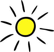 190x185 Sun Drawing - Sun Drawing Png