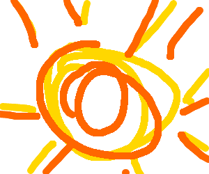 300x250 Playing Rugrats Kickball On The Sun Drawing - Sun Drawing Png