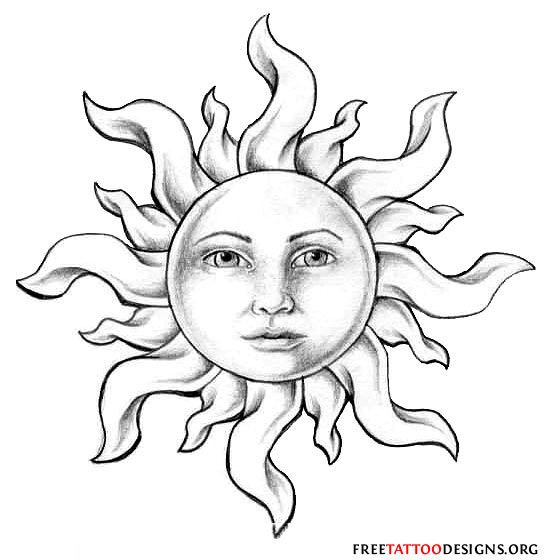 560x560 sun tattoos tribal sun tattoo designs tattoos sun tattoo - Sun Drawing Tattoo