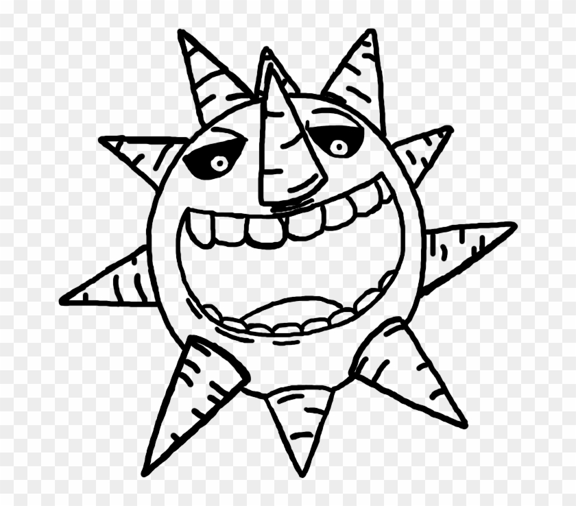 840x738 Drawings Of The Sun - Sun Drawing With Face