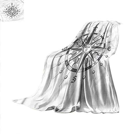 466x466 Compass Lightweight Blanket Face Sun Drawing Style - Sun Drawing With Face