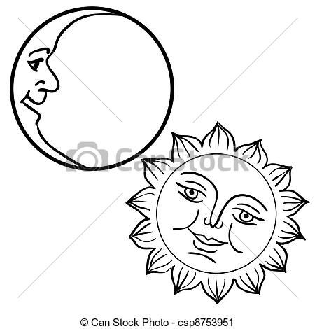 450x470 collection of free aztec clipart face bamboo clipart sign - Sun Drawing With Face