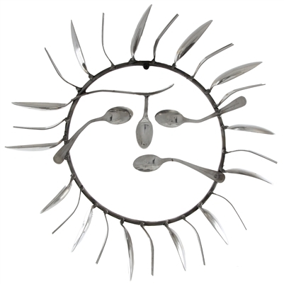 401x401 Fork And Spoon Sun Face Flat - Sun Face Drawing