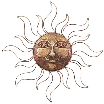 400x403 Metal Sun Face - Sun Face Drawing