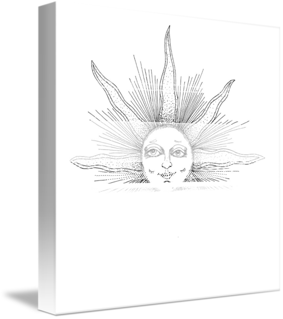 576x650 Sun Face - Sun Face Drawing