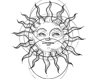 Sun Face Drawing at PaintingValley.com | Explore collection of Sun Face ...