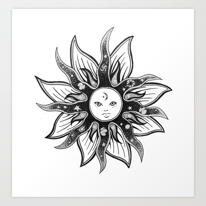 Sun Face Drawing at PaintingValley.com | Explore collection of Sun Face ...