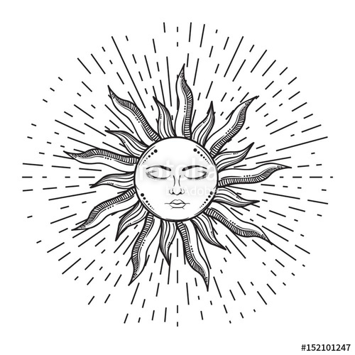 Sun Face Drawing at Explore collection of Sun Face